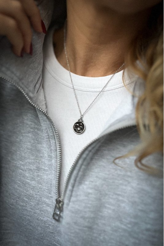 Grandinėlė su zodiako ženklo pakabuku +DOVANA auskarai 2