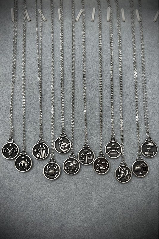 Grandinėlė su zodiako ženklo pakabuku +DOVANA auskarai 3