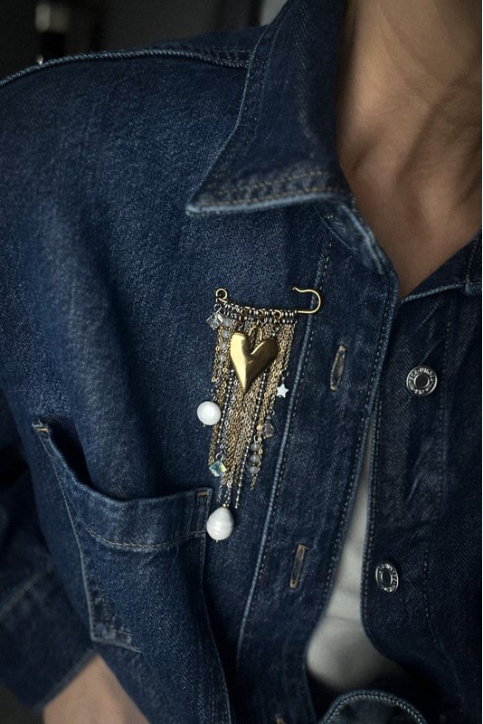 Segė - žiogelis "Perlo lašas ir Širdis" /1