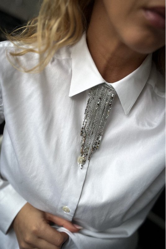 Marškinių Segė - žiogelis "Stiklo varvekliai" 1