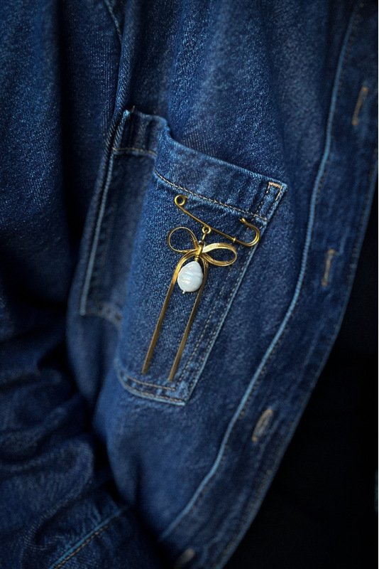 Segė - žiogelis "Kaspinas ir perlas" 1