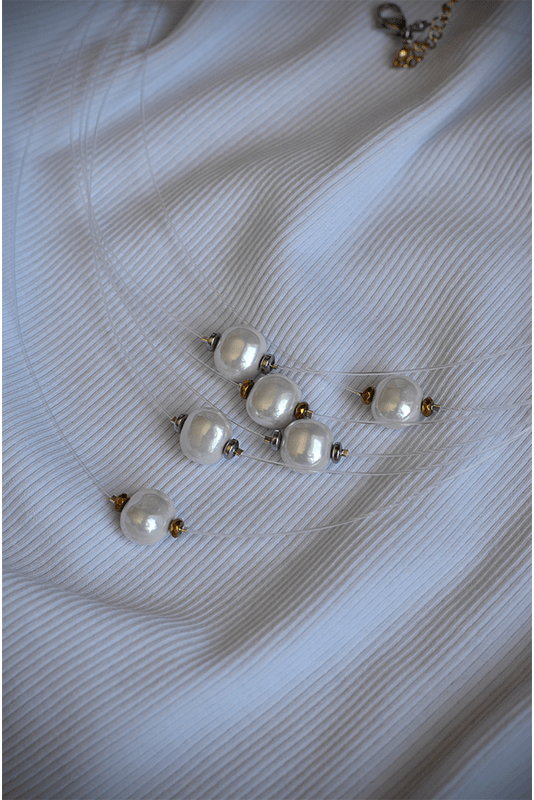 "Nematomas" vėrinys su perlų masės akcentine detale 2