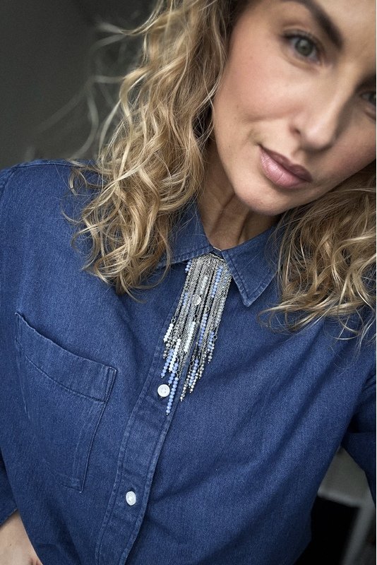 Marškinių Segė - žiogelis "Stiklo varvekliai" 2