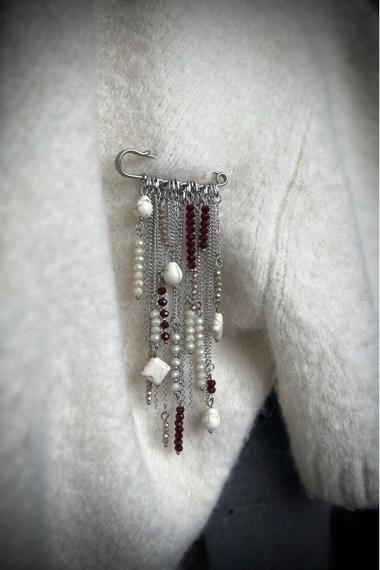 Segė - žiogelis "Kremas/balta/burgundi" 1