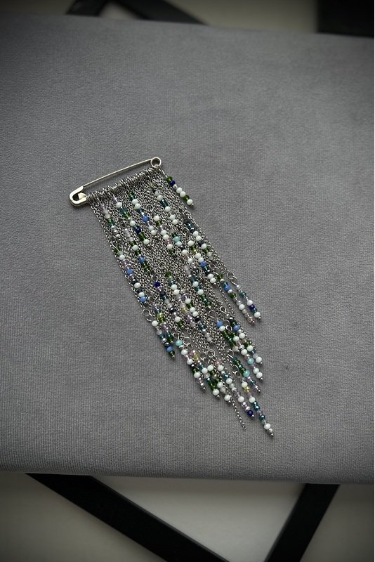 Marškinių Segė - žiogelis "Stiklo varvekliai" 1