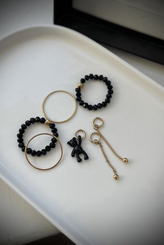 Hoops auskarų PAKABUKŲ rinkinys