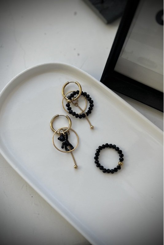 Hoops auskarų PAKABUKŲ rinkinys 1