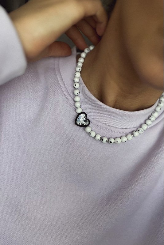 Žadeito vėrinys su širdele 1