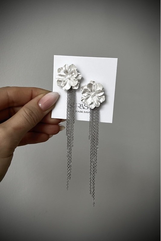 Auskarų užsegimai su grandinėlėmis 1