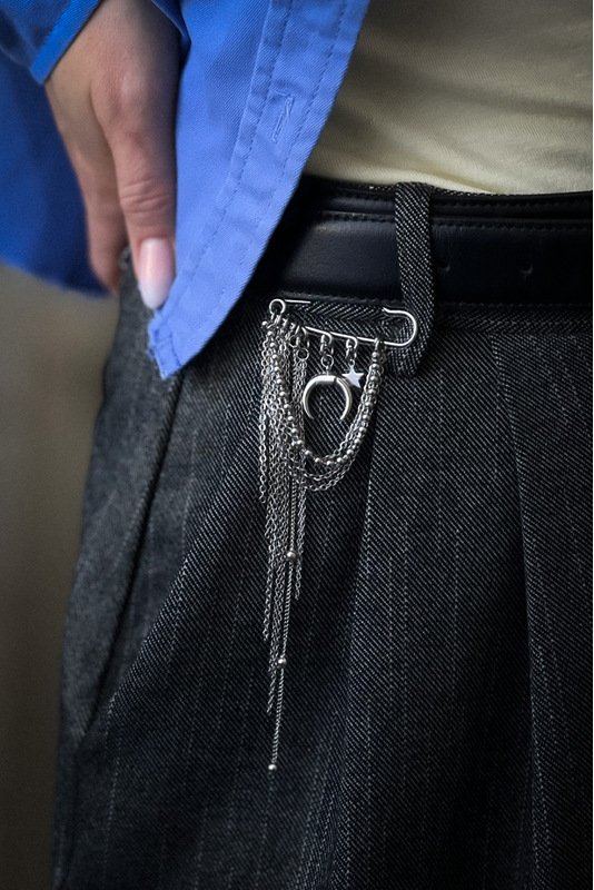 Segė - žiogelis "Mėnuliukas" sidabras