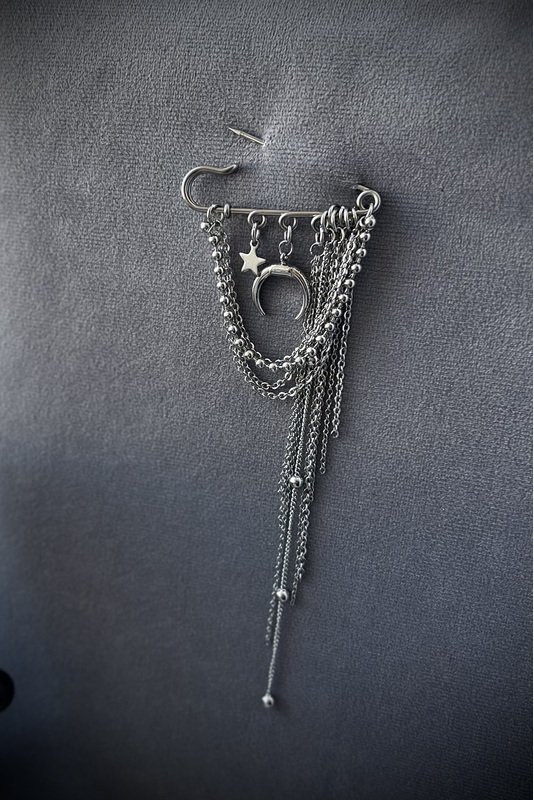 Segė - žiogelis "Mėnuliukas" sidabras 1