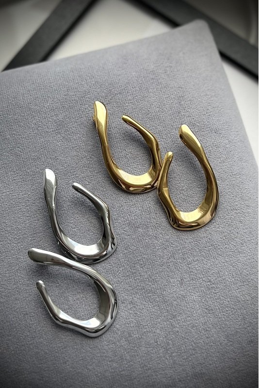 Nerūdijančio plieno auskarai