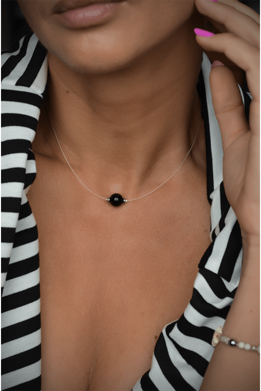 "Nematomas" vėrinys su Šungito/Onikso akcentine detale 1