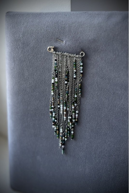 Marškinių Segė - žiogelis "Stiklo varvekliai" 2