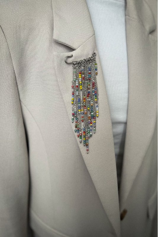 Segė - žiogelis "Stiklo varvekliai" - marga