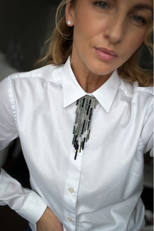 Marškinių Segė - žiogelis "Stiklo varvekliai" 1