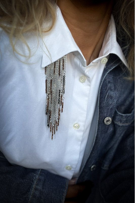 Marškinių Segė - žiogelis "Stiklo varvekliai" 1