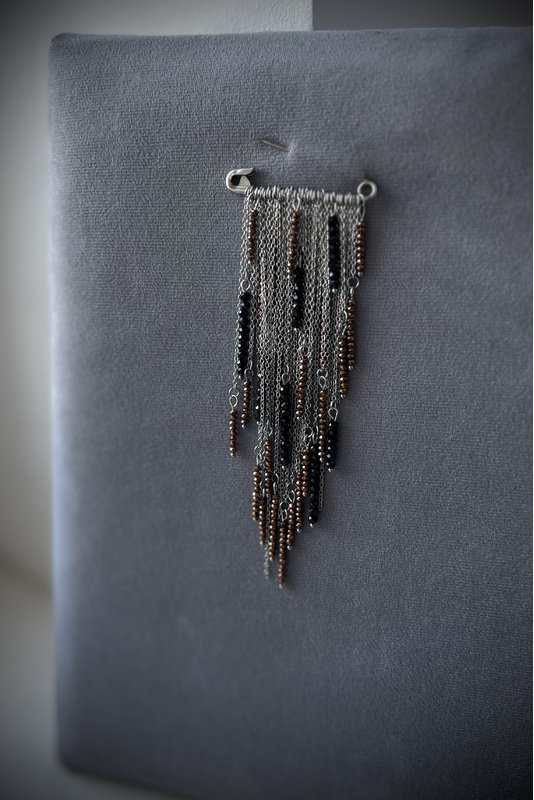 Marškinių Segė - žiogelis "Stiklo varvekliai"