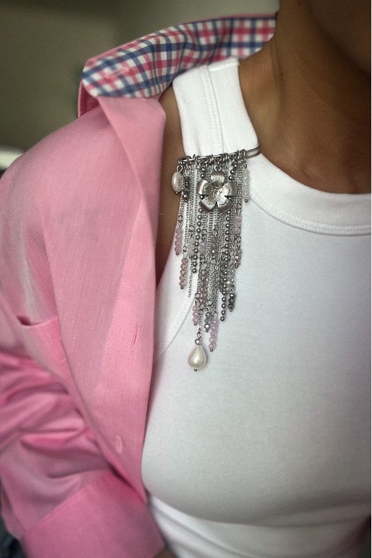 Segė - žiogelis "Gėlė ir Perlo lašas" 2