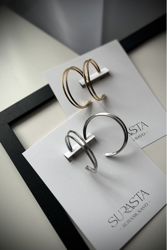 Nerūdijančio plieno auskarai "Rinkės" 2