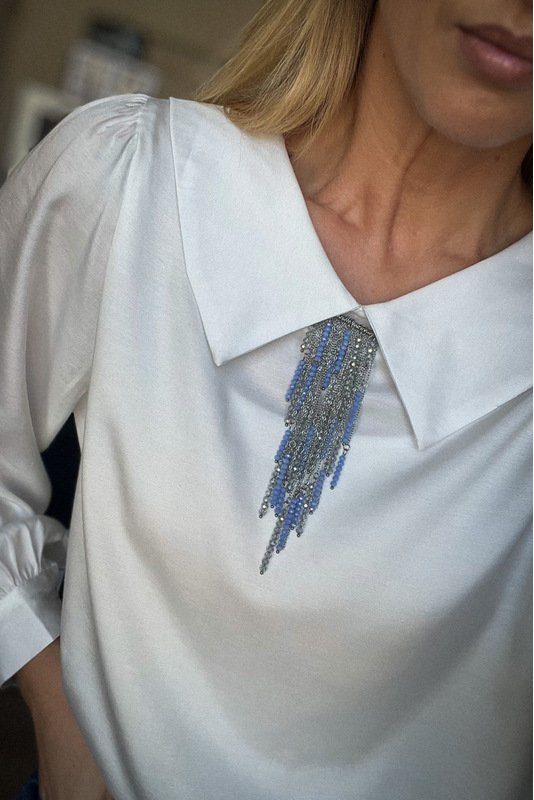 Marškinių Segė - žiogelis "Stiklo varvekliai"